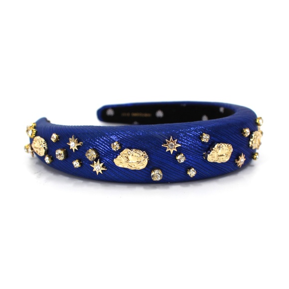 Lele Sadoughi Zodiac Virgo Alice Headband in Royal Blue - Picture 12 of 13